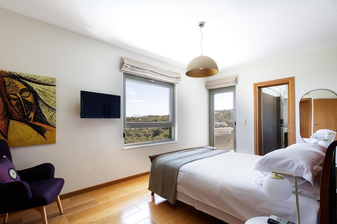Rizes Villa With Jacuzzi & Heated Pool Agia Triada エクステリア 写真